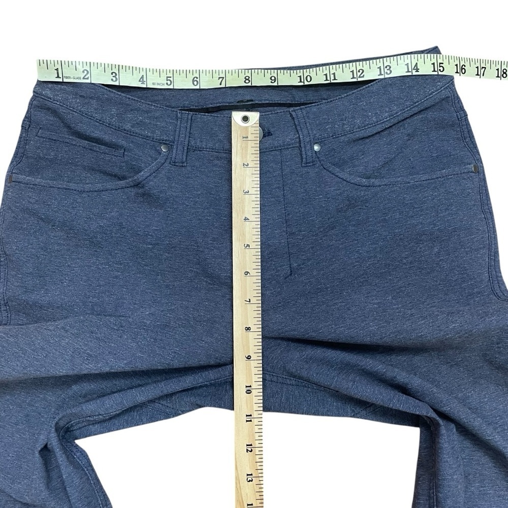 Lululemon Pant Men’s 30X33 ABC Slim Fit Tech Canvas Heathered Deep Navy - Picture 8 of 9